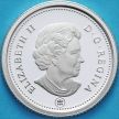Монета Канада 10 центов 2008 год. Серебро. Пруф.