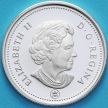 Монета Канада 25 центов 2008 год. Серебро. Пруф.