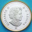 Монета Канада 1 доллар 2008 год. 400 лет основания Квебека. Серебро, позолота. Пруф.