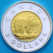 Канада 2 доллара 2008 год. Пруф. Серебро