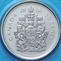 Канада 50 центов 2006 год. Отметка "Р". BU