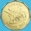 Монета Канада 1 доллар 2017 год. Подарок. Свадьба