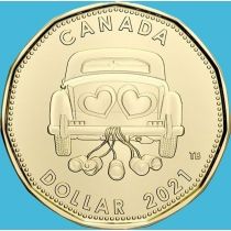 Канада 1 доллар 2021 год. Свадьба
