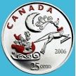 Монета Канада 25 центов 2006 год. Рождество