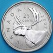 Монета Канада 25 центов 2007 год. Матовая. Пруф.