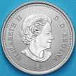 Монета Канада 25 центов 2017 год. Матовая. Пруф.