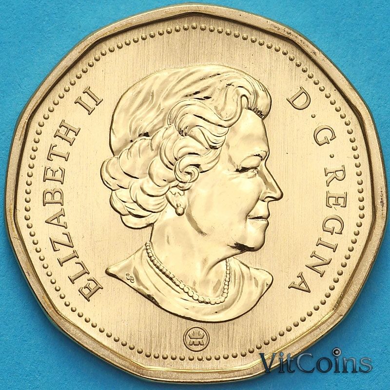 Монета Канада 1 доллар 2007 год. Лебедь трубач. Матовая. Пруф