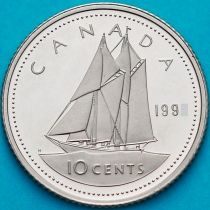 Канада 10 центов 1991 год. Пруф.
