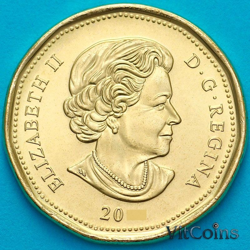 Монета Канада 1 доллар 2018 год.