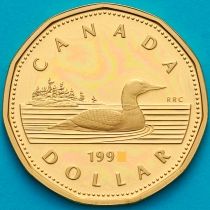 Канада 1 доллар 1990 год. Пруф.