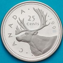 Канада 25 центов 1990 год. Пруф.