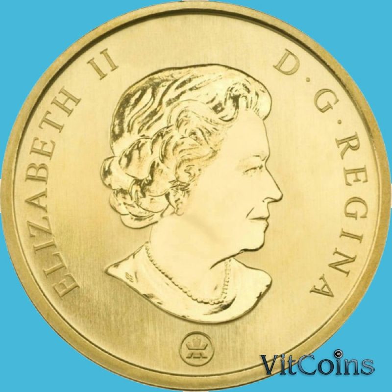 Монета Канада 50 центов 2008 год. Рождество. Снеговик