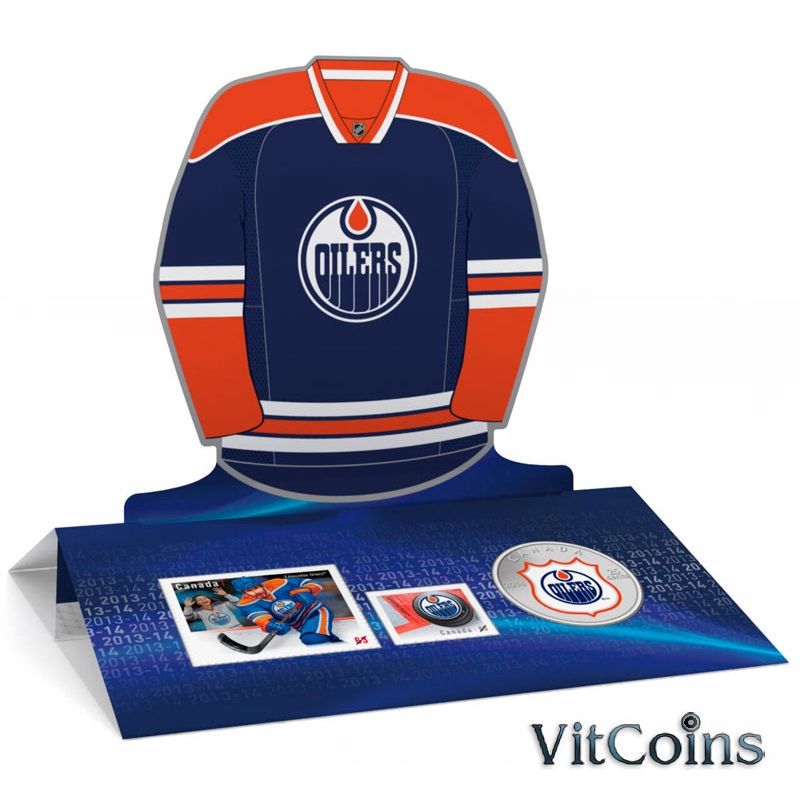 Монета Канада 25 центов 2014 год. Эдмонтон Ойлерз. Блистер Монета Канада 25 центов 2014 год. Эдмонтон Ойлерз. Блистер