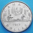 Монета Канады 1 доллар 1982 год. Каноэ.