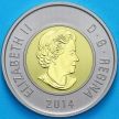 Монета Канада 2 доллара 2014 год. Матовая. Пруф