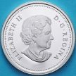 Монета Канада 25 центов 2004 год. Серебро. Пруф.