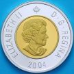 Монета Канада 2 доллара 2004 год. Пруф. Серебро