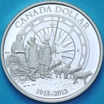 Канада 1 доллар 2013 год. Канадская Арктическая экспедиция. Пруф.