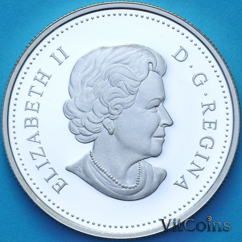 Монета Канада 1 доллар 2010 год. 100 лет канадским ВМФ. Пруф.