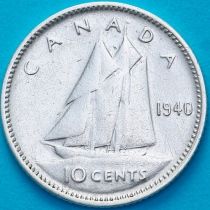 Канада 10 центов 1940 год.