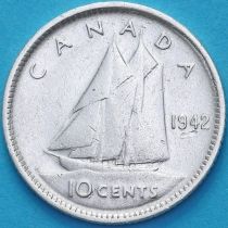 Канада 10 центов 1942 год.