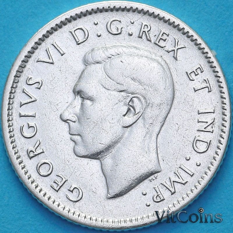 Монета Канада 10 центов 1946 год.