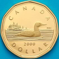 Канада 1 доллар 2000 год. Пруф.