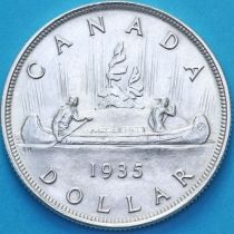 Канада 1 доллар 1935 год. 25 лет правлению Короля Георга V