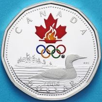 Канада 1 доллар 2004 год. Олимпиада в Афинах. Серебро