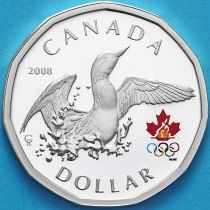 Канада 1 доллар 2006 год. Олимпиада в Турине. Серебро