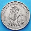 Монета Восточные Карибские Территории 1 доллар 2002 год.