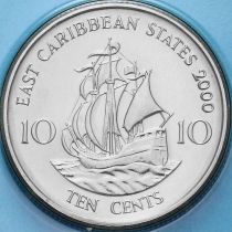 Восточные Карибские Территории 10 центов 2000 год. BU