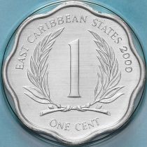 Восточные Карибские Территории 1 цент 2000 год. BU