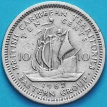 Британские Карибские Территории 10 центов 1955-1965 год.
