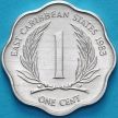 Монета Восточные Карибские Территории 1 цент 1983 год.