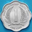 Монета Восточных Карибских Территорий 1 цент 1987 год.