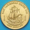 Монета Восточные Карибы 1 доллар 1981 год.