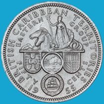 Британские Карибские Территории 50 центов 1955 год. UNC