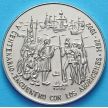 Монеты Куба 1 песо 1990 год. 500 лет открытию Америки. Колумб и аборигены