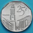 Монета Куба 25 сентаво 2000 год.