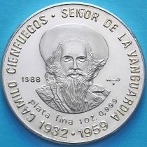 Куба 10 песо 1988 год. Камило Сьенфуэгос. Серебро.