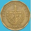 Монета Куба 1 песо 1994 год. Хосе Марти