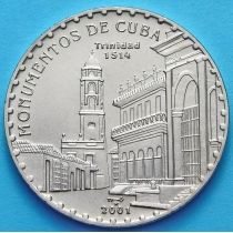 Куба 1 песо 2001 год. Церковь святой Троицы в Тринидаде.