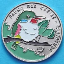 Куба 1 песо 1996 год. Кубинский тоди. Эмаль