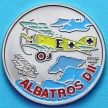 Монеты Кубы 1 песо 1994 год. Аэроплан Альбатрос. Эмаль