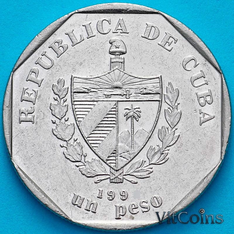 Монета Куба 1 песо 1998 год.