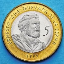 Куба 5 песо 1999 год. Че. UNC.