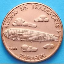 Куба 1 песо 1988 год. Цеппелин