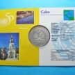 Монеты Кубы 1 песо 1995 год. 50 лет ООН. В буклете.