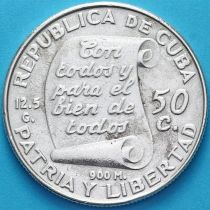 Куба 50 сентаво 1953 год. Хосе Марти